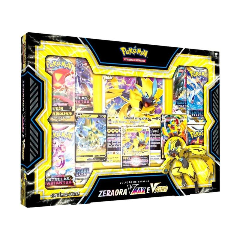 Box Pokémon Coleção de Batalha Zeraora Vmax e V-Astro - Copag